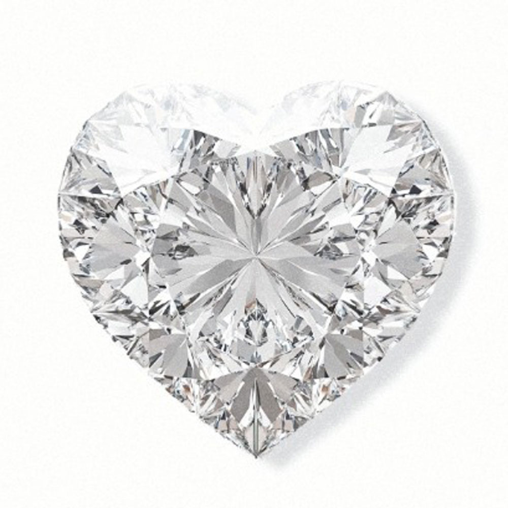 1.5 ~ 4.5 Carat HPHT & CVD VVS Clarity Heart Shaped Lab Grown Diamond