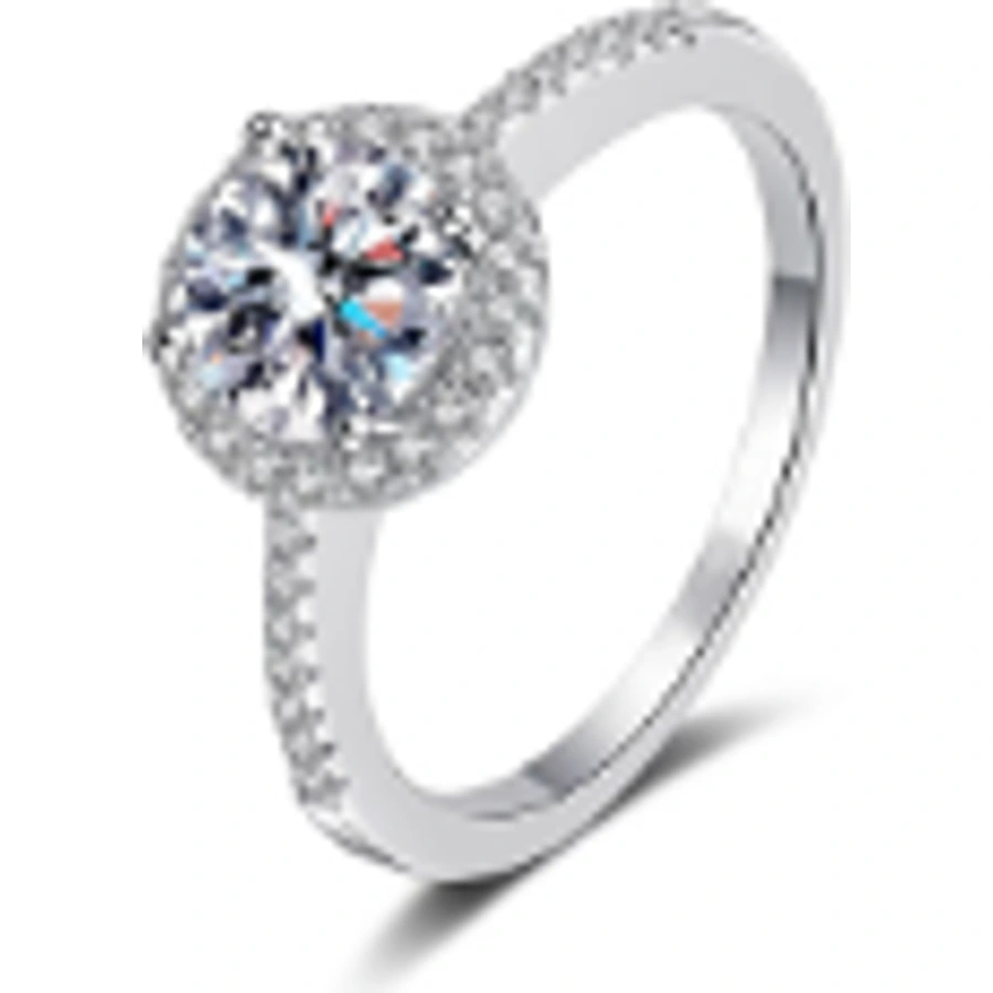 Round Halo Diamond Ring